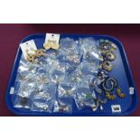 A Collection of Assorted Costume Earrings :- One Tray