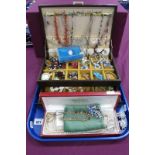 A Mixed Lot of Assorted Costume Jewellery, including bead necklaces, vintage twig coral necklace,