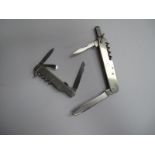 Pocket Knives; T. Ellin & Co multi purpose knife, comprising two blades and four other implements,