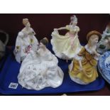 Royal Doulton Figurines, 'My Love', 'Sandra' 'Marilyn', and 'Ninette'. (4).