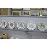 Royal Doulton Brambly Hedge, five plates 20.5cm, two plates 16cm, seven saucers, five cups, four