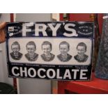 A Contemporary Tinplate Sign, for Fry's Chocolate showing five boys - "Desperation-Pacification,