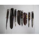 Five William Rodgers, Sheffield Bowie Knives, plus one other.