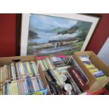 Railway - a large quantity of dvds, cds, vhs videos, books, plates, mug, medallions etc:- Three