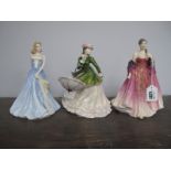 Royal Doulton Figurines, Elizabeth & Lady Emily Rose (Figure of The Year' plus in Vogue Taylor. (3)
