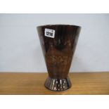An Anita Harris Trial Large Bronze Lustre Vase, 21cm high.