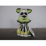 Lorna Bailey - A Rare Colourway of Bubbles the Cat, limited edition 6/6, 13cm high.