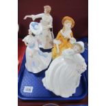 Royal Doulton Figurines, 'Jessica', 'Sandra', 'Hazel' and 'Margaret'. (4).