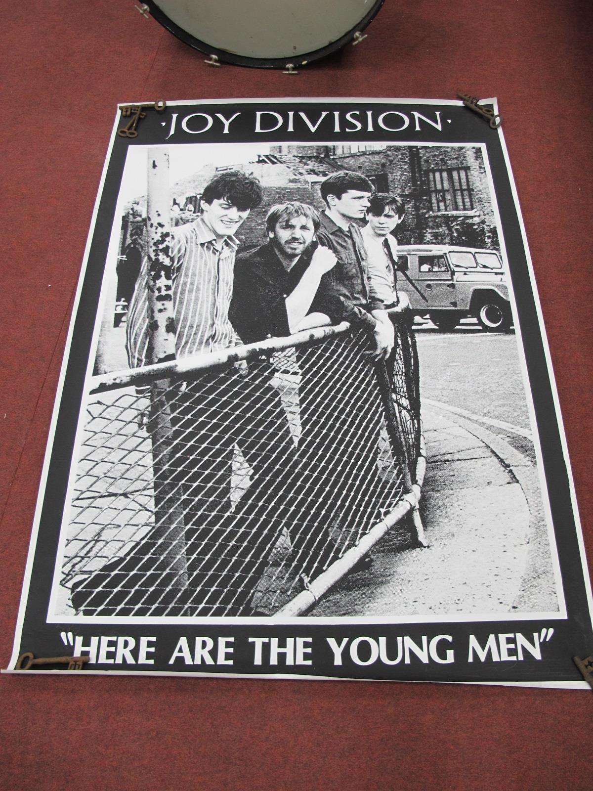 Pop Music, Joy Division, Prom Poster 'Here Are The Young Men', 146 x 104cm.