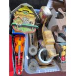 Cuckoo Clock, dolls chairs, etc:- One Box