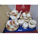 Royal Albert 'Old Country Roses' Table China, of approximately twenty pieces,include teapot, all