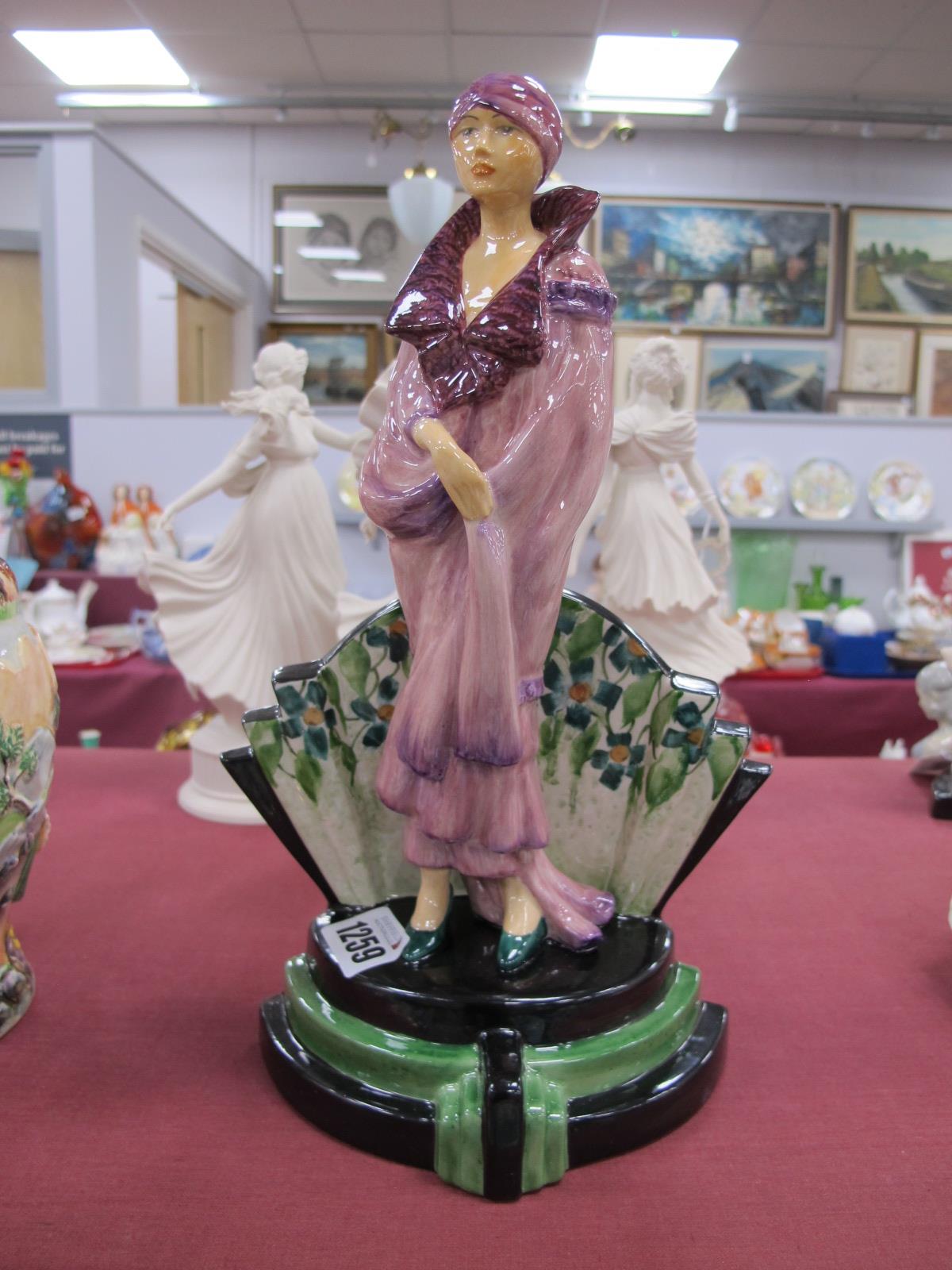 A Peggy Davies Figurine "Celebration", an artist original colourway 1/1 by Victoria Bourne, 27cm