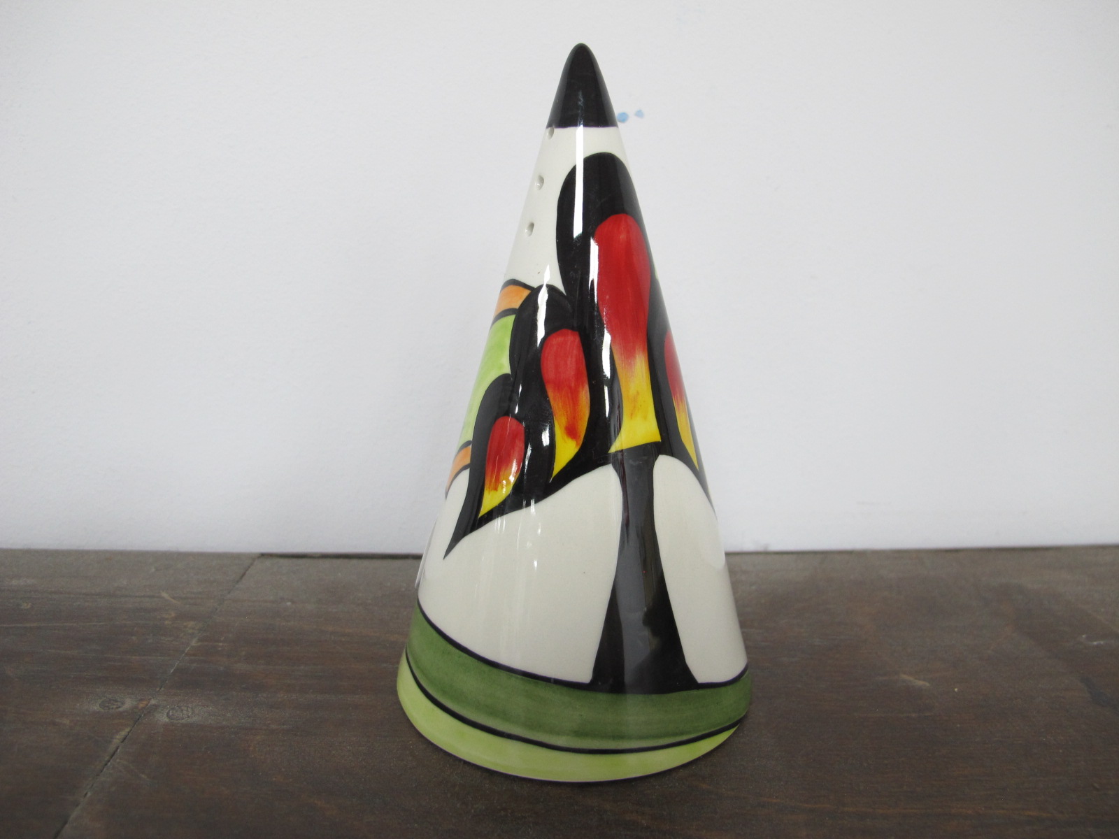 Lorna Bailey 'Cherry Hill' Conical Sugar Caster, limited edition No 11/25, 12.5cm high.