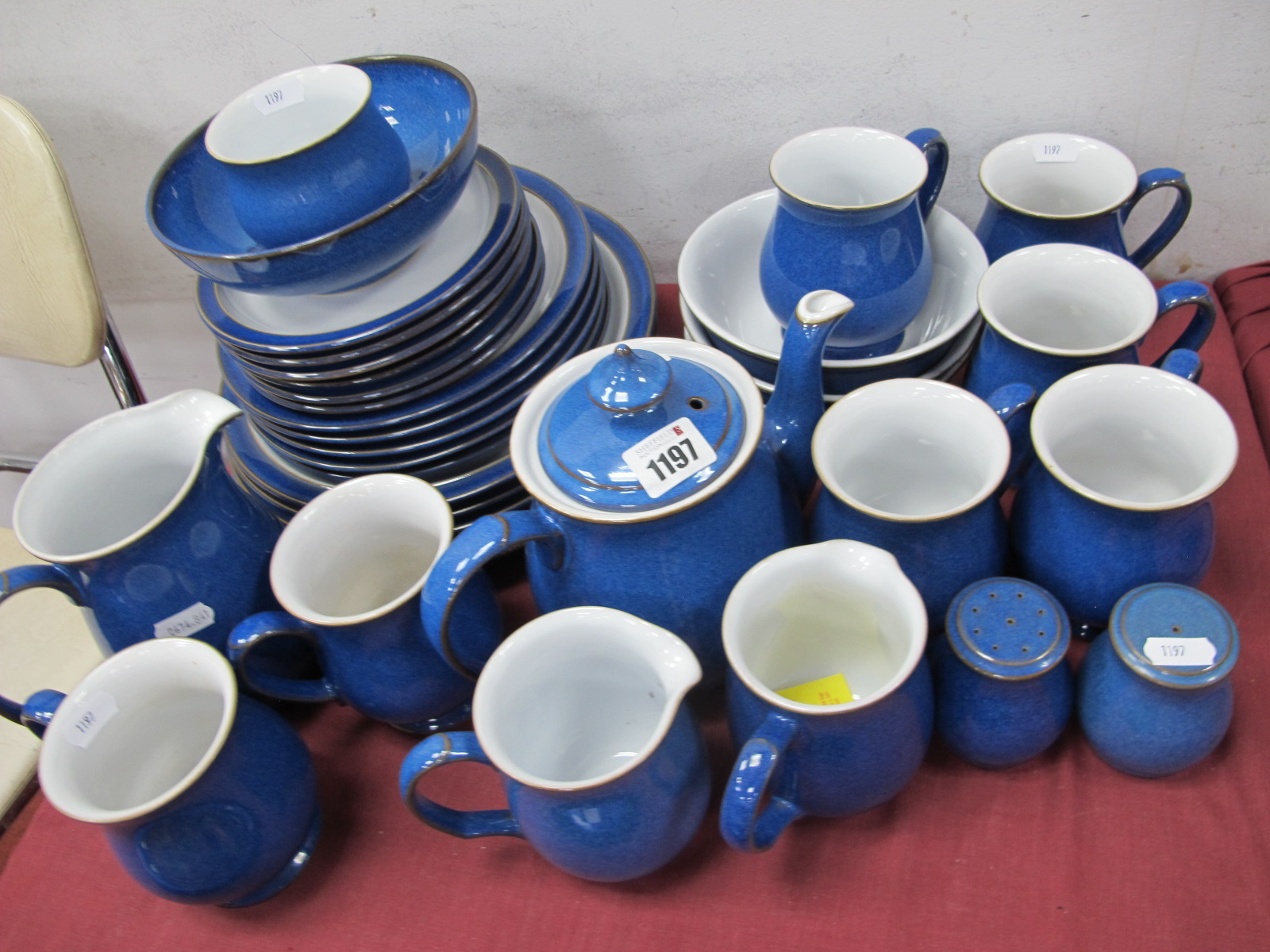 Denby Stoneware Pottery Table Ware, of approximately thirty four pieces.