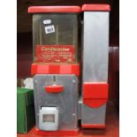 Vintage Bubble Gum Machine, Cardmaster 'One Free Card with Every Bubble Gum, 26.5cm wide.