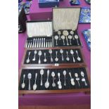 A Collection of Assorted Hallmarked and Other Teaspoons, various makers / dates, including