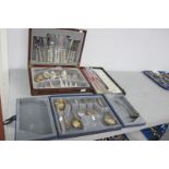 A Part Canteen of Dubarry Style Plated Cutlery, together with further cased items and a Kings