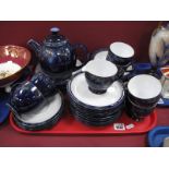 Denby 'Baroque' Table Pottery, twenty eight pieces, including teapot.