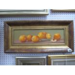 Ian Parker, (Born 1955) 'Orange Selection', oil on board, signed lower left (details verso), 12 x