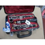 Yamaha Sectional Ebonised Clarinet 26 II, in case.