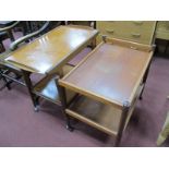 Two Teak Tea Trolley's, from the 1970's, one stamped Remploy. (2)