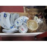 LSA Table China, Derby pin trays, turnstall jug, Dudson tea pot, glassware, etc:- One Box.