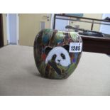 Anita Harris 'Panda' Purse Vase, gold signed, 12cm high.