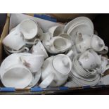 Royal Doulton 'Tumbling Leaves' Table China, of approximately sixty five pieces, including tea and