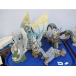 Enchantica Figurines, including Custodian 20.5cm high, all bearing labels. (5)