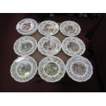 Four Royal Doulton, Brambly Hedge 'Four Seasons' Plates, four 'Secret Staircase', four 'Surprise