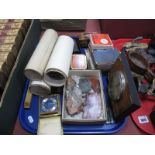 Minerals, playing cards, Sheffield School photographs from the 1950's etc:- One Tray.