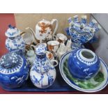 Japanese Coffee Service, Japanese bowl, Chinese vase cover, Delft tulip vase, ginger jars, crested