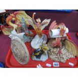 'Enchantica' Figurines, to include 'Ambush' Dragon with certificate, 'Glostomorg' Dragon on