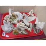 'Fables' Figures, to include 'Attraction', 'Affection', 'Fleetness;, 'Aurora':- One Tray