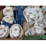 Royal Worcester 'Evesham' Oven to Table Pottery, of approximately forty four pieces, including