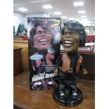 A Battery Operated Dancin Shoutin Animated James Brown 'The Godfather of Soul' Plastic Model Figure,