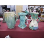 Two Flaxman Art Deco Jug Vases, Beswick example (3).