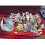 'Enchantica' Dragons Leopard and Cat Figures:- One Tray