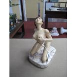 A Peggy Davies Erotic Figurine 'Lolita', an artists original colourway 1/1 by Victoria Bourne,