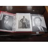 An Album Containing Black and White Photographs, of Kevin Costner, photographs from Rank Film