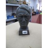 Metal Bust of Adolf Hitler, 20cm high.