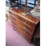 Richard Bamber of Preston Chest of Two Short and Three Long Drawers, on bracket feet, 79cm wide.