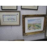 M. Taylor 'Venice' Watercolour, 9.5 x 20.5cm, signed lower right, Peter Spark, Country Track With