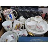 Worcester 'Evesham' Paragon Coffee Ware, Royalty ceramics etc:- One Box.