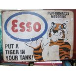 Advertising Esso Put A Tiger in Your Tank Metal Wall Sign, 50 x 70cm.