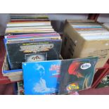 A Large Collection of L.P's, in two boxes, to include a variety of artists such as ELO, Cliff