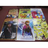 A Collection of Fifty Plus Posters, mostly with Children's TV/Film Themes, including Sponge Bob