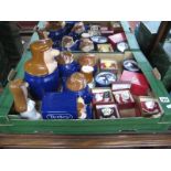 Eight Tetley Tea Ceramics, by Wade, Caverswall and Coalport cabinet miniatures.