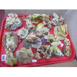 'Enchantia' Dragons and Elves, twenty figures:- One Tray