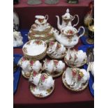 Royal Albert 'Old Country Roses' Table China, of approximately fifty one pieces, all first